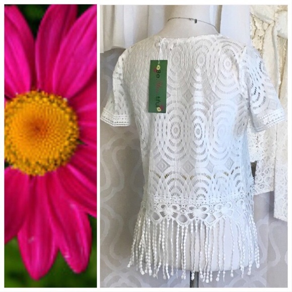 *TAKING DOWN* Antique Lace & Fringe Festival Top - Picture 4 of 8